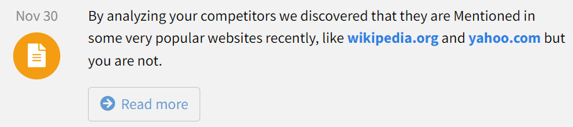 SIA Insights - Competitor Monitoring