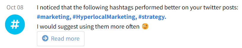 SIA Insights - Hashtag Tracking