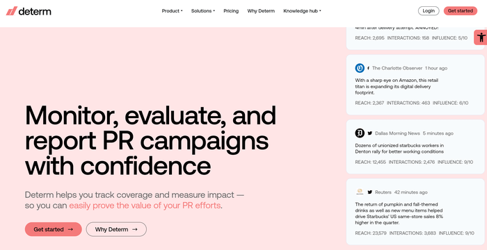Determ Homepage