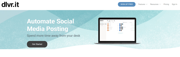 Dlvr Social Media Auto Poster Tool Homepage
