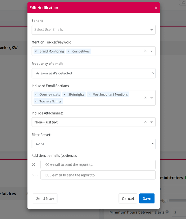 Mentionlytics Customizable Alerts