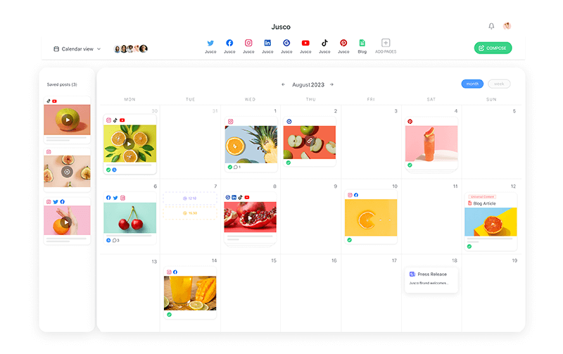 Planable homepage