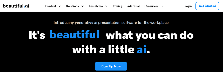 Beautiful.ai Homepage