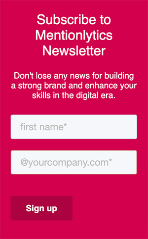 Subscribe to our newsletter - Mentionlytics Example
