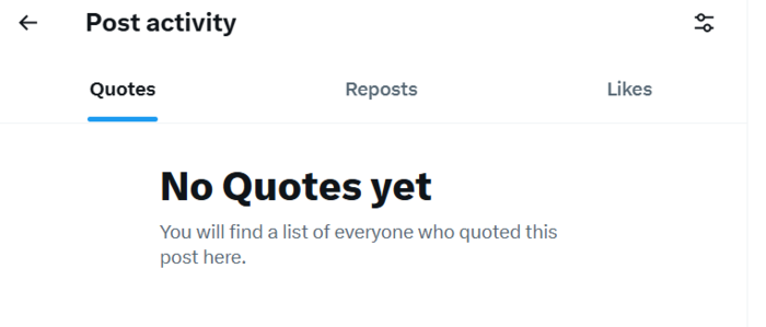 X analytics native post activity
