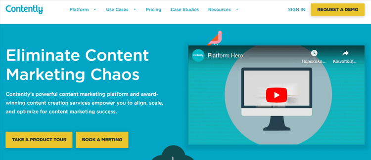 Contently Homepage
