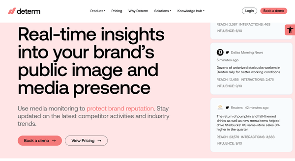 Determ Homepage