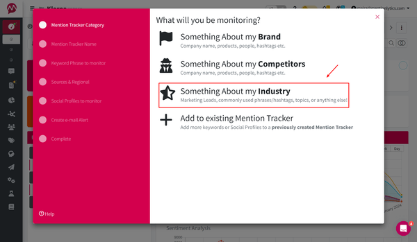Mentionlytics Keyword Setup