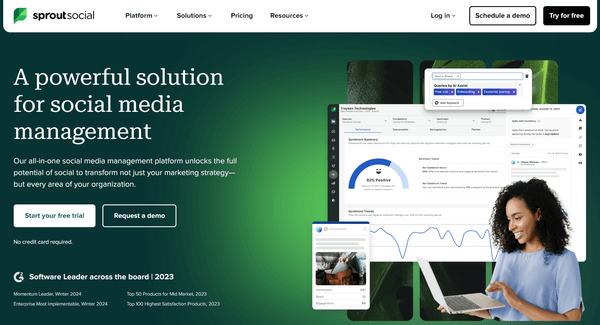 Sprout Social Homepage