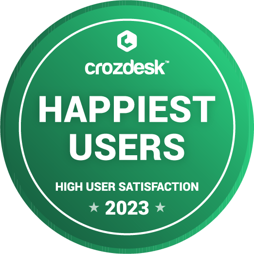 Mentionlytics in crozdesk - Happiest users badge