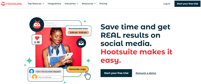 Instagram Analytics Tools_Hootsuite Example