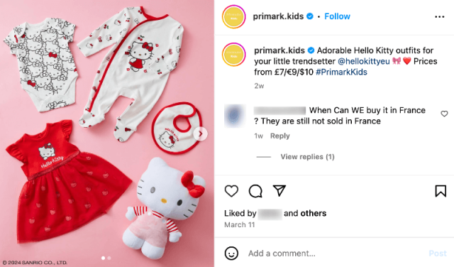 Primark x Hellokitty collab