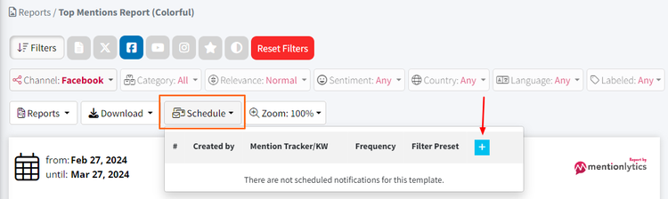 How to create a Facebook competitor monitoring report