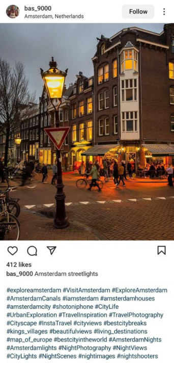 Instagram post for #ShotOniPhone UGC campaign