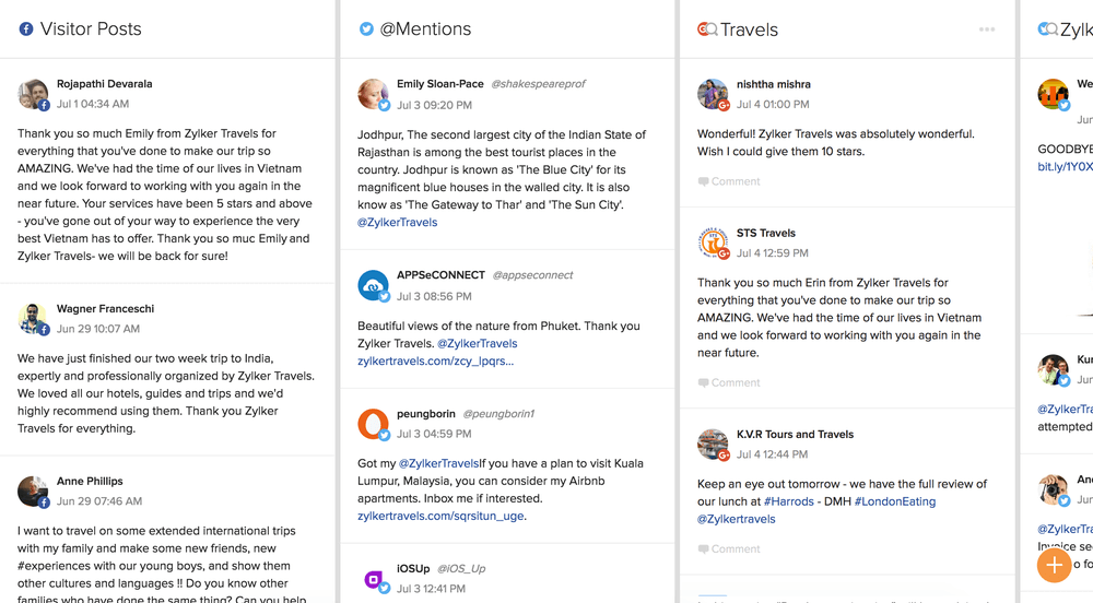 Awario Alternatives: Zoho Social