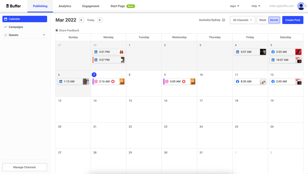 Hootsuite alternatives: Buffer