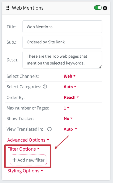 How to find the new filters in report builder