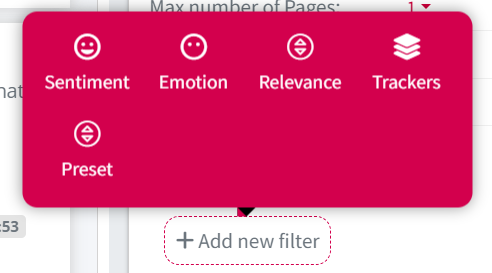 New filtering options in Mentionlytics Reports