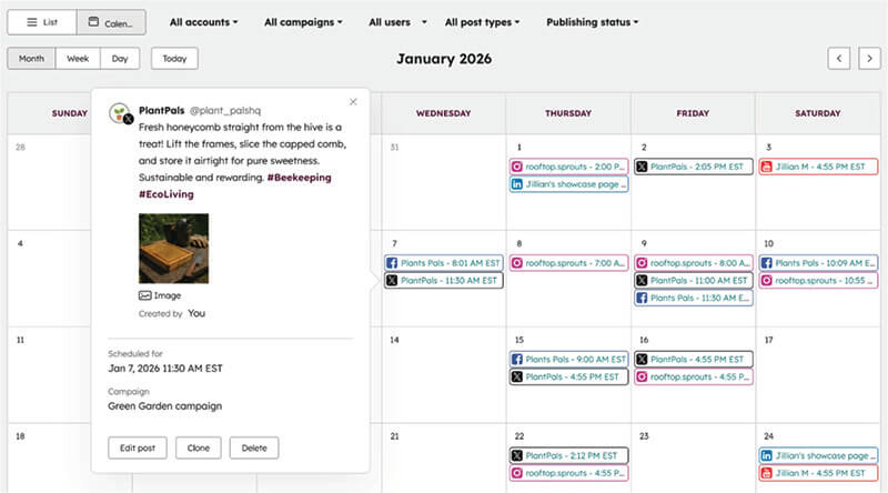 HubSpot Social Media Management