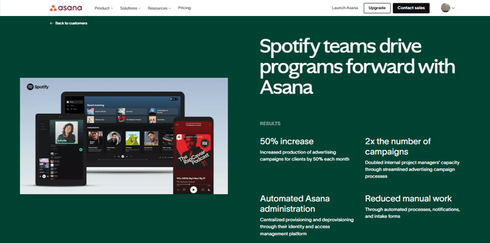 Asana Spotify Case Study shows how b2b brands use reputation marketing