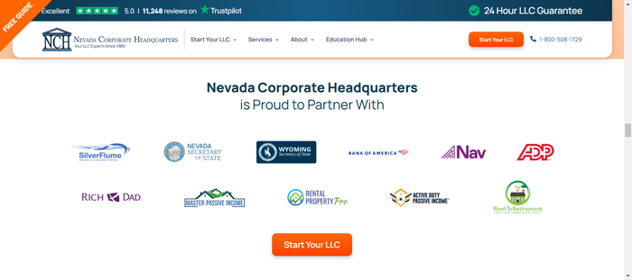 Nevada Corporate Headquarters (NCH) partnerships