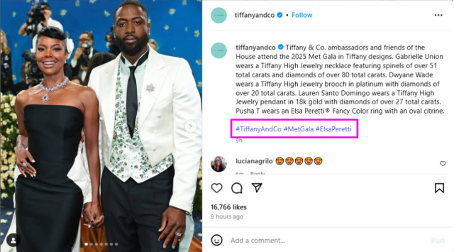 Instagram hashtag use in 2025