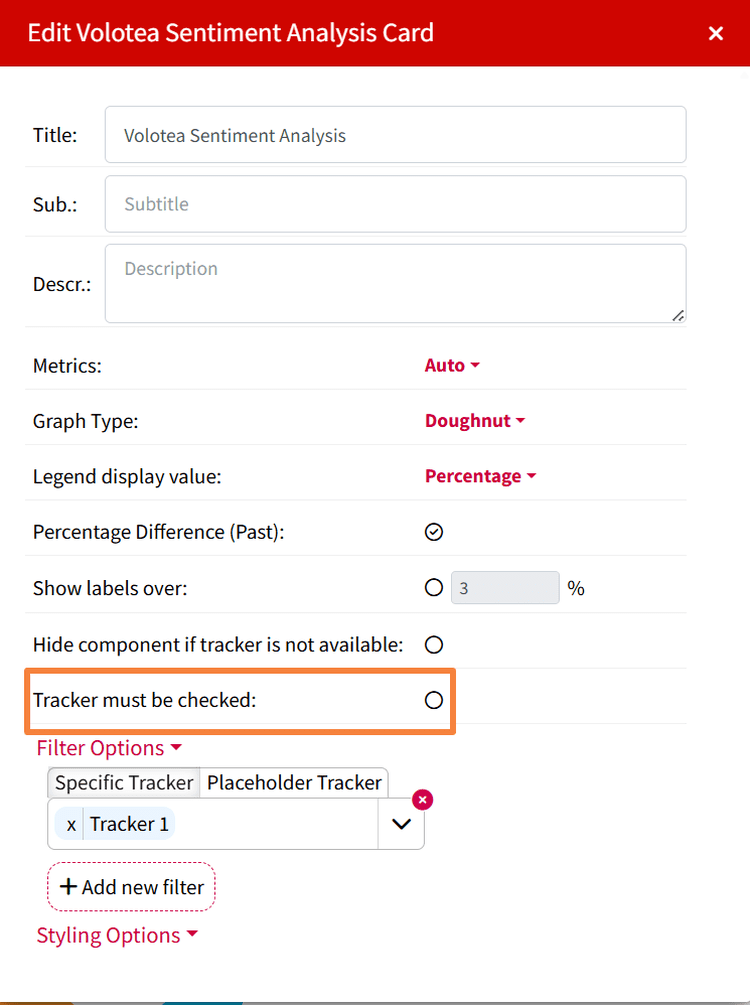 Tracker must be checked option