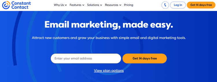 constant contact homepage