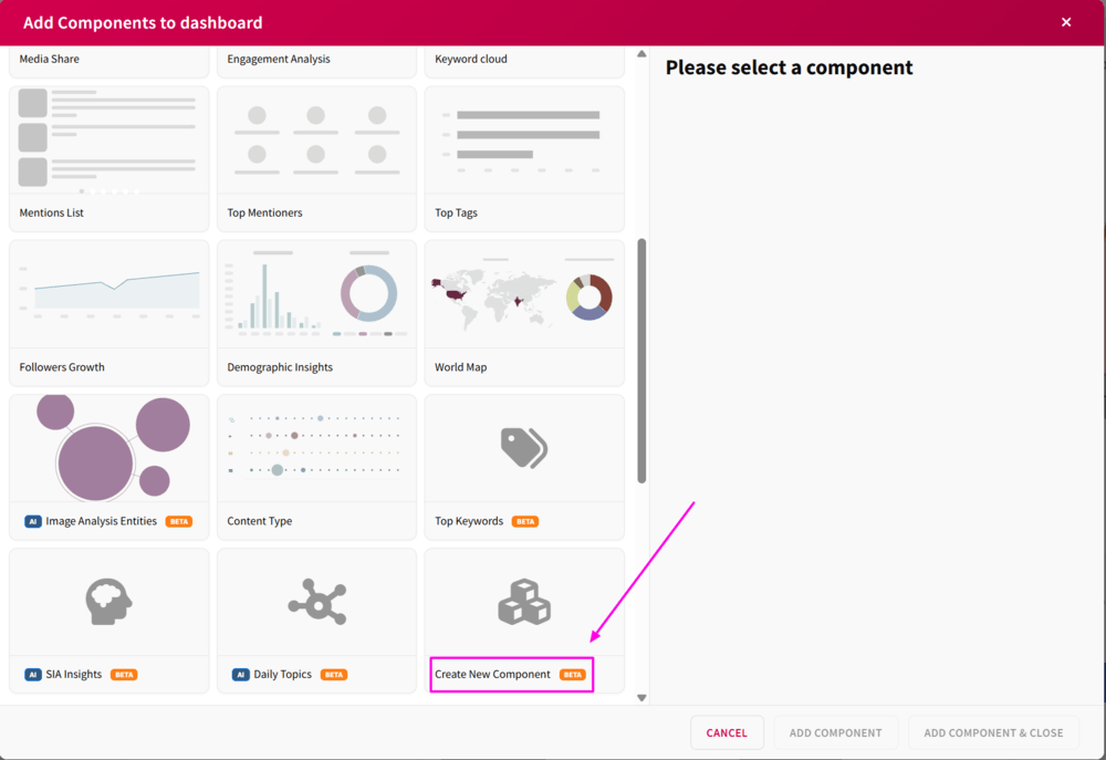 how to find the dynamic component